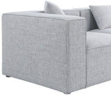 Cube Modular Sectional Sofa - Elegant Cream Linen Fabric with Customizable Configurations & Style