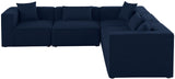 Cube Modular Sectional Sofa - Elegant Cream Linen Upholstery for Customizable Contemporary Comfort