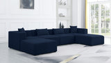 Cube Modular Sectional Sofa - Elegant Cream Linen Upholstery for Customizable Contemporary Comfort