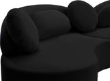 Vivacious Velvet Sectional Sofa Set with Gold & Chrome Legs, Pillows Included for Ultimate Comfort