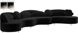 Vivacious Velvet Sectional Sofa Set with Gold & Chrome Legs, Pillows Included for Ultimate Comfort
