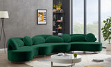 Vivacious Velvet Sectional Sofa Set with Gold & Chrome Legs, Pillows Included for Ultimate Comfort