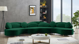 Vivacious Velvet Sectional Sofa Set with Gold & Chrome Legs, Pillows Included for Ultimate Comfort