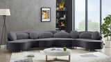 Vivacious Velvet Sectional Sofa Set with Gold & Chrome Legs, Pillows Included for Ultimate Comfort