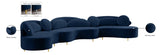 Vivacious Velvet Sectional Sofa Set with Gold & Chrome Legs, Pillows Included for Ultimate Comfort