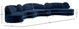 Vivacious Velvet Sectional Sofa Set with Gold & Chrome Legs, Pillows Included for Ultimate Comfort