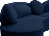 Vivacious Velvet Sectional Sofa Set with Gold & Chrome Legs, Pillows Included for Ultimate Comfort