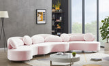 Vivacious Velvet Sectional Sofa Set with Gold & Chrome Legs, Pillows Included for Ultimate Comfort