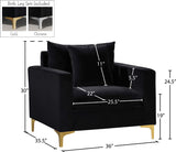 Naomi Velvet Chair – Luxurious Contemporary Design with Customizable Legs and Cozy Pillows Included