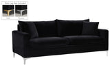 Naomi Velvet Sofa - Luxurious Comfort with Customizable Legs & Cozy Pillows for Stylish Living Rooms