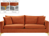 Naomi Velvet Sofa - Luxurious Comfort with Customizable Legs & Cozy Pillows for Stylish Living Rooms