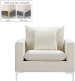 Naomi Velvet Chair – Luxurious Contemporary Design with Customizable Legs and Cozy Pillows Included