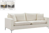 Naomi Velvet Sofa - Luxurious Comfort with Customizable Legs & Cozy Pillows for Stylish Living Rooms