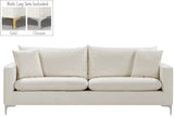 Naomi Velvet Sofa - Luxurious Comfort with Customizable Legs & Cozy Pillows for Stylish Living Rooms