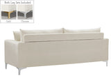 Naomi Velvet Sofa - Luxurious Comfort with Customizable Legs & Cozy Pillows for Stylish Living Rooms