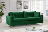 Naomi Velvet Sofa - Luxurious Comfort with Customizable Legs & Cozy Pillows for Stylish Living Rooms