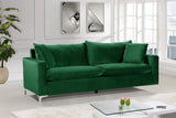 Naomi Velvet Sofa - Luxurious Comfort with Customizable Legs & Cozy Pillows for Stylish Living Rooms