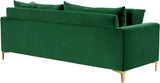 Naomi Velvet Sofa - Luxurious Comfort with Customizable Legs & Cozy Pillows for Stylish Living Rooms