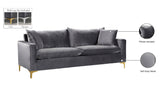 Naomi Velvet Sofa - Luxurious Comfort with Customizable Legs & Cozy Pillows for Stylish Living Rooms