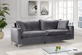 Naomi Velvet Sofa - Luxurious Comfort with Customizable Legs & Cozy Pillows for Stylish Living Rooms