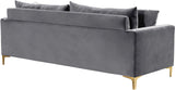 Naomi Velvet Sofa - Luxurious Comfort with Customizable Legs & Cozy Pillows for Stylish Living Rooms
