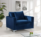 Naomi Velvet Chair – Luxurious Contemporary Design with Customizable Legs and Cozy Pillows Included