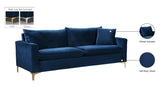 Naomi Velvet Sofa - Luxurious Comfort with Customizable Legs & Cozy Pillows for Stylish Living Rooms