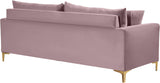 Naomi Velvet Sofa - Luxurious Comfort with Customizable Legs & Cozy Pillows for Stylish Living Rooms