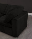 Cozy 4-Piece Modular Sectional Sofa - Luxurious Fiber-Filled Cushions for Ultimate Comfort and Style