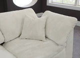 Cozy 4-Piece Modular Sectional Sofa - Luxurious Fiber-Filled Cushions for Ultimate Comfort and Style