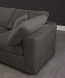 Cozy 4-Piece Modular Sectional Sofa - Luxurious Fiber-Filled Cushions for Ultimate Comfort and Style
