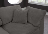 Cozy 4-Piece Modular Sectional Sofa - Luxurious Fiber-Filled Cushions for Ultimate Comfort and Style