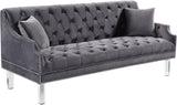 Roxy Contemporary Sofa - Elegant Design with Deep Button Tufting, Acrylic Legs for Modern Living Room