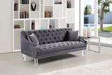Roxy Contemporary Sofa - Elegant Design with Deep Button Tufting, Acrylic Legs for Modern Living Room