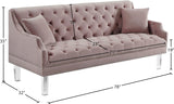 Roxy Contemporary Sofa - Elegant Design with Deep Button Tufting, Acrylic Legs for Modern Living Room