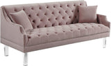 Roxy Contemporary Sofa - Elegant Design with Deep Button Tufting, Acrylic Legs for Modern Living Room