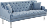 Roxy Contemporary Sofa - Elegant Design with Deep Button Tufting, Acrylic Legs for Modern Living Room