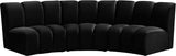Infinity Modular Sectional Sofa - Soft Velvet Upholstery, Deep Tufting, Contemporary Design, Versatile Style