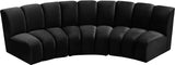 Infinity Modular Sectional Sofa - Soft Velvet Upholstery, Deep Tufting, Contemporary Design, Versatile Style