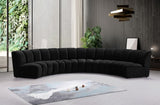 Infinity Modular 5-Piece Sectional Sofa - Luxurious Deep Channel Tufting & Modern Design Elegance