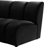 Infinity Modular Chair - Stylish Contemporary Seating with Soft Velvet and Deep Channel Tufting
