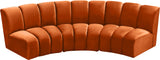 Infinity Modular Sectional Sofa - Soft Velvet Upholstery, Deep Tufting, Contemporary Design, Versatile Style