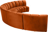 Infinity Modular 5-Piece Sectional Sofa - Luxurious Deep Channel Tufting & Modern Design Elegance
