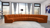Infinity Modular 7-Piece Sectional Sofa - Soft Velvet, Contemporary Design for Versatile Living Spaces