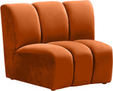 Infinity Modular Chair - Stylish Contemporary Seating with Soft Velvet and Deep Channel Tufting