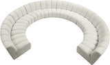 Infinity 10-Piece Modular Sectional Sofa: Luxurious Deep Channel Tufting for Ultimate Comfort