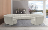 Infinity 11-Piece Modular Sectional Sofa - Contemporary Design with Deep Channel Tufting Comfort