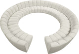Infinity 12-Piece Modular Sectional - Soft Velvet Comfort with Deep Channel Tufting & Contemporary Style