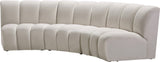 Infinity Modular Sectional Sofa - Soft Velvet Upholstery, Deep Tufting, Contemporary Design, Versatile Style