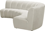 Infinity Modular Sectional Sofa - Soft Velvet Upholstery, Deep Tufting, Contemporary Design, Versatile Style